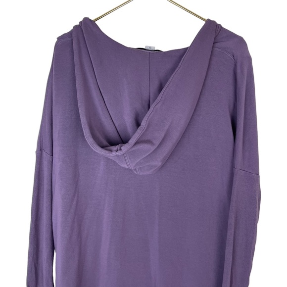 Athleta Purana Purple Violet Wrap Tunic Soft Sweatshirt Hoodie - Picture 6 of 16